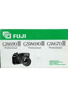 Fujifilm GW 690-3 manual. Camera Instructions.